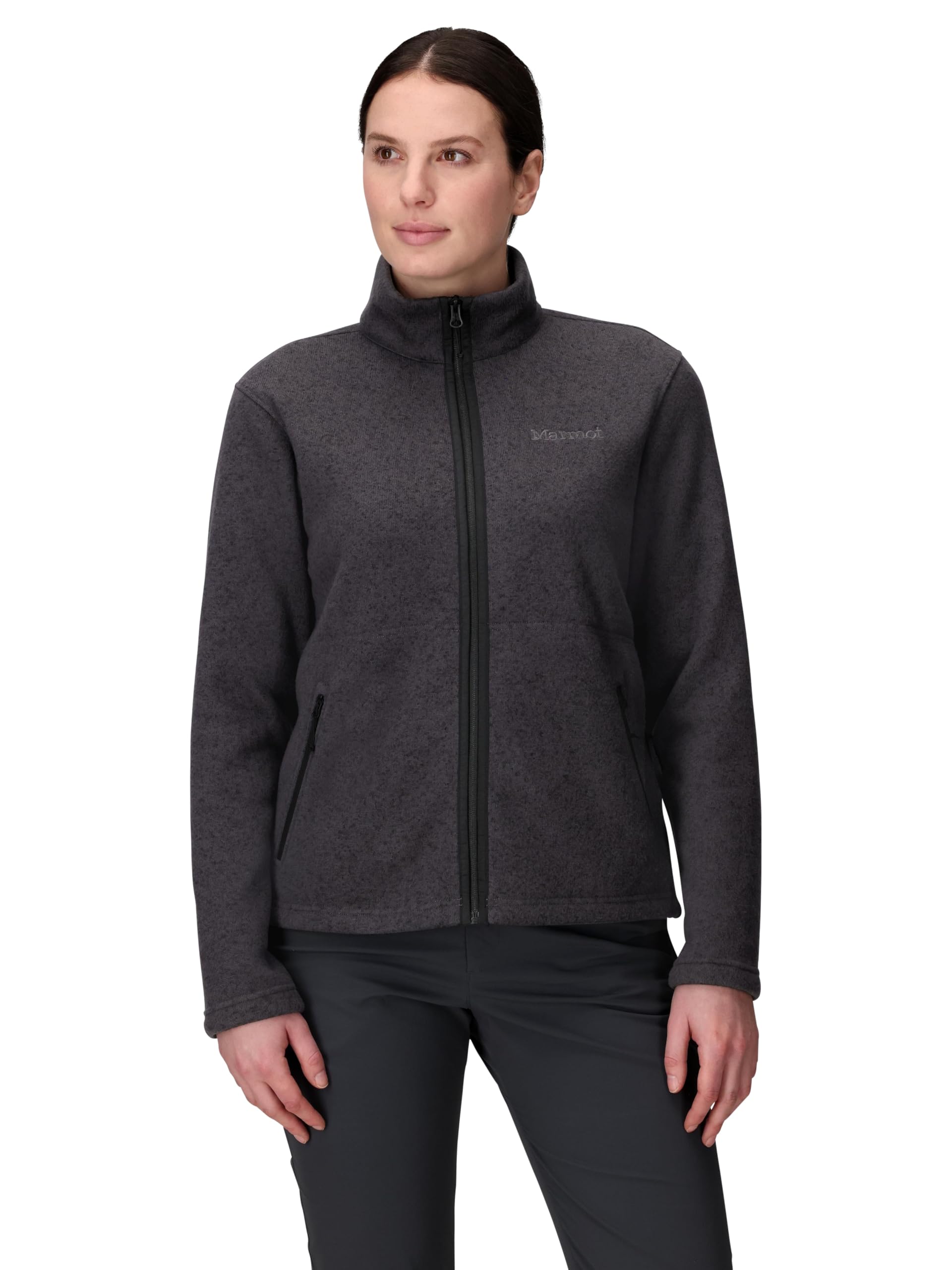 Marmot Wm's Drop Line Jacket Calda giacca in pile, giacca con zip integrale, scaldacorpo traspirante e resistente al vento, impacchettabile, ideale per l'escursionismo e lo sci Donna (Pacco da 1)
