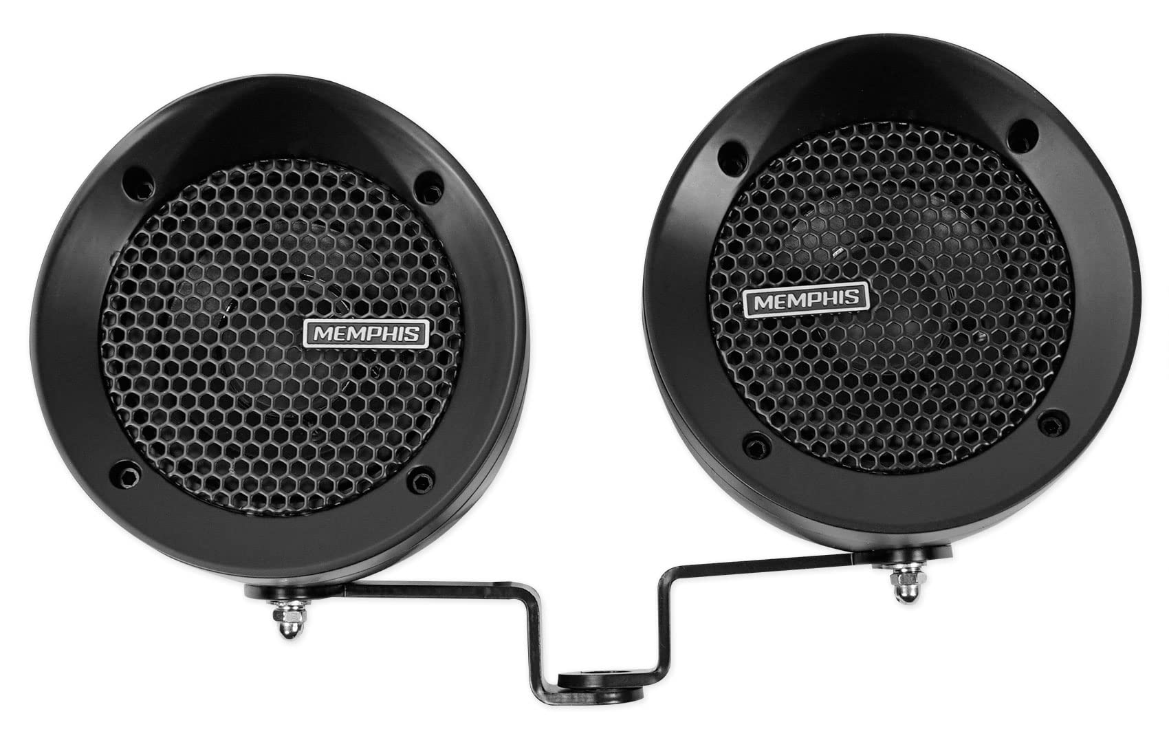 Memphis MXAMB2 100W Motorcycle Speakers 4 Ohms, Bluetooth Connectivity, Weather-Resistant, Easy Installation, Perfect for Motorcycle/ATV/Scooter/Dirtbike Riders