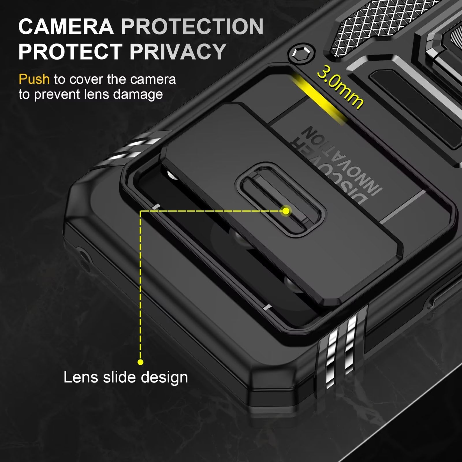 Custodia Google Pixel 6a Con Supporto Magnetico 360° - Protettiva Antiurto Grado Militare - 4