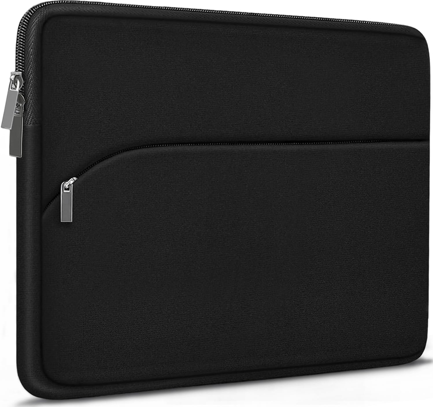 Laptop Case 14 inch, Slim Portable Monitor Protective Cover with Front Pocket, Traveling Computer Carrying Bag Laptop Sleeve Compatible for MacBook Air/Pro, HP, Dell, Lenovo, Acer, Black