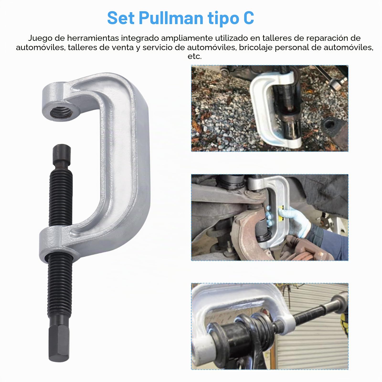 Kit de articulación de rótula Herramienta, 2/4WD Instalador de Removedor Reparación Automóviles, Kit de Herramientas 4 en 1 para Rótulas, Juego de Herramientas de Servicio Instalador Prensa