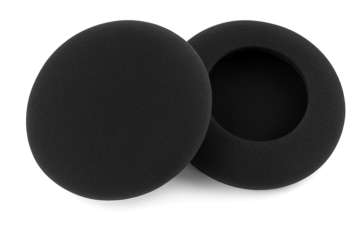 Almohadillas de espuma de repuesto para auriculares supraaurales de 45 mm a 1.8 pulgadas de diámetro, almohadillas de esponja para la mayoría de auriculares de oficina de tamaño estándar, centro de