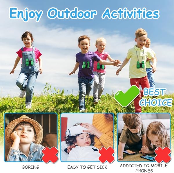 OSDUE Kids Telescope - 4x30 High Resolution Binoculars for Kids' Educational Learning and Outdoor Sports Play, Gifts for Age 3-12 Boys and Girls - 5