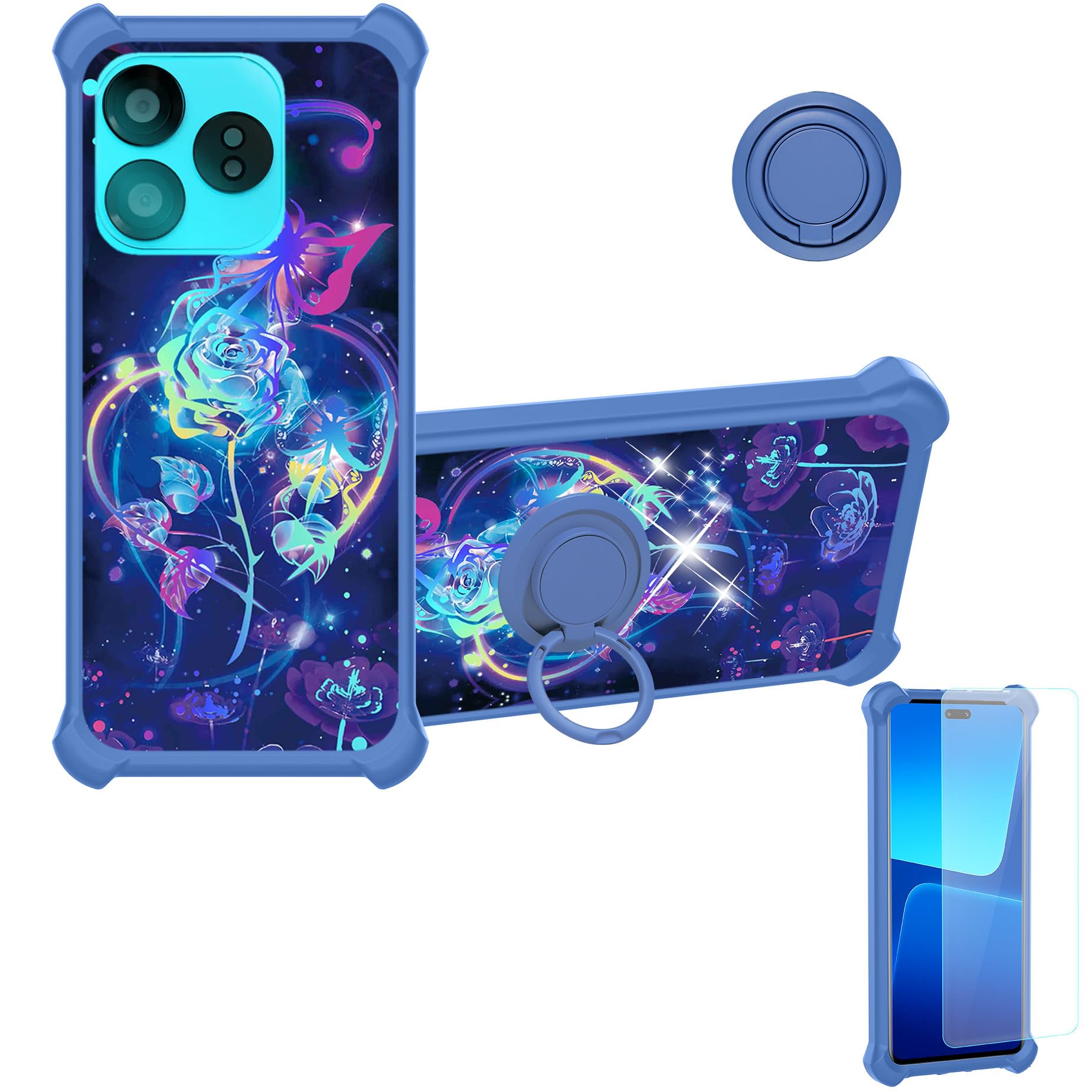 Amazon.com: jioeuinly Case Compatible for Jambo Phone JamboPhone 2 JP2 Phone  Case Cover [with Tempered Glass Screen Protector][Hard PC + Soft  Silicone][Ring Support] [Colorful Reflect Light] IMDL-LMG : Cell Phones &  Accessories