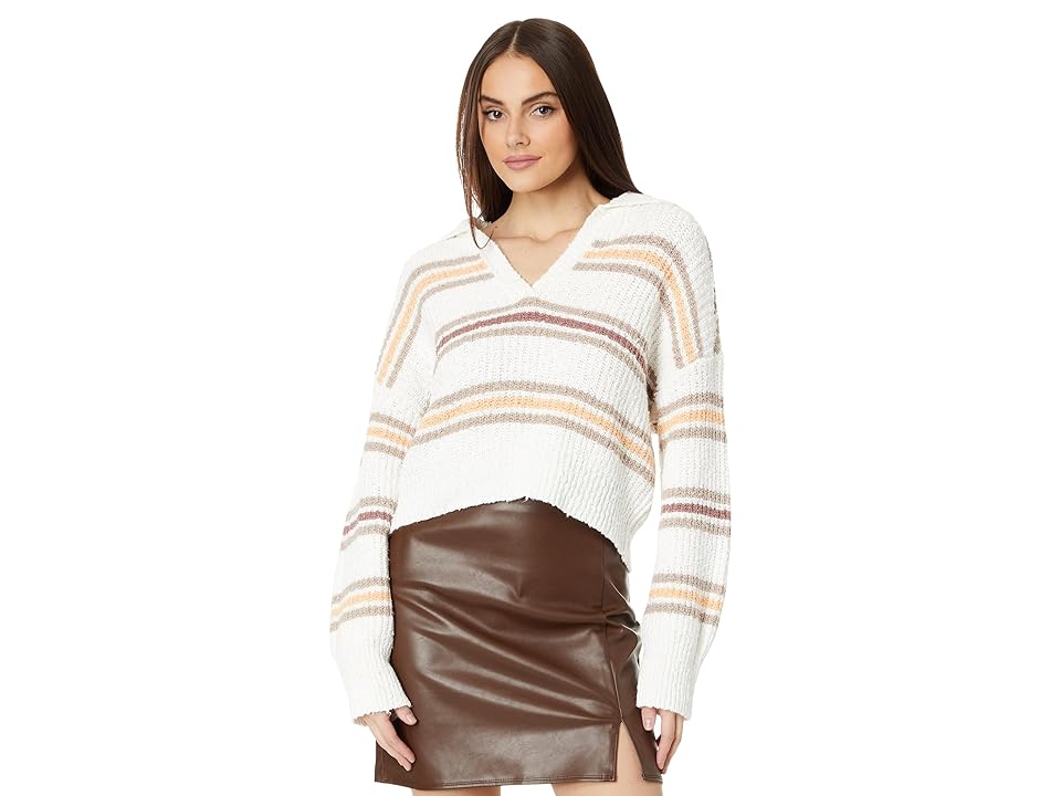 Free People Kennedy Pullover (Ivory Oak Combo) Women's Sweater