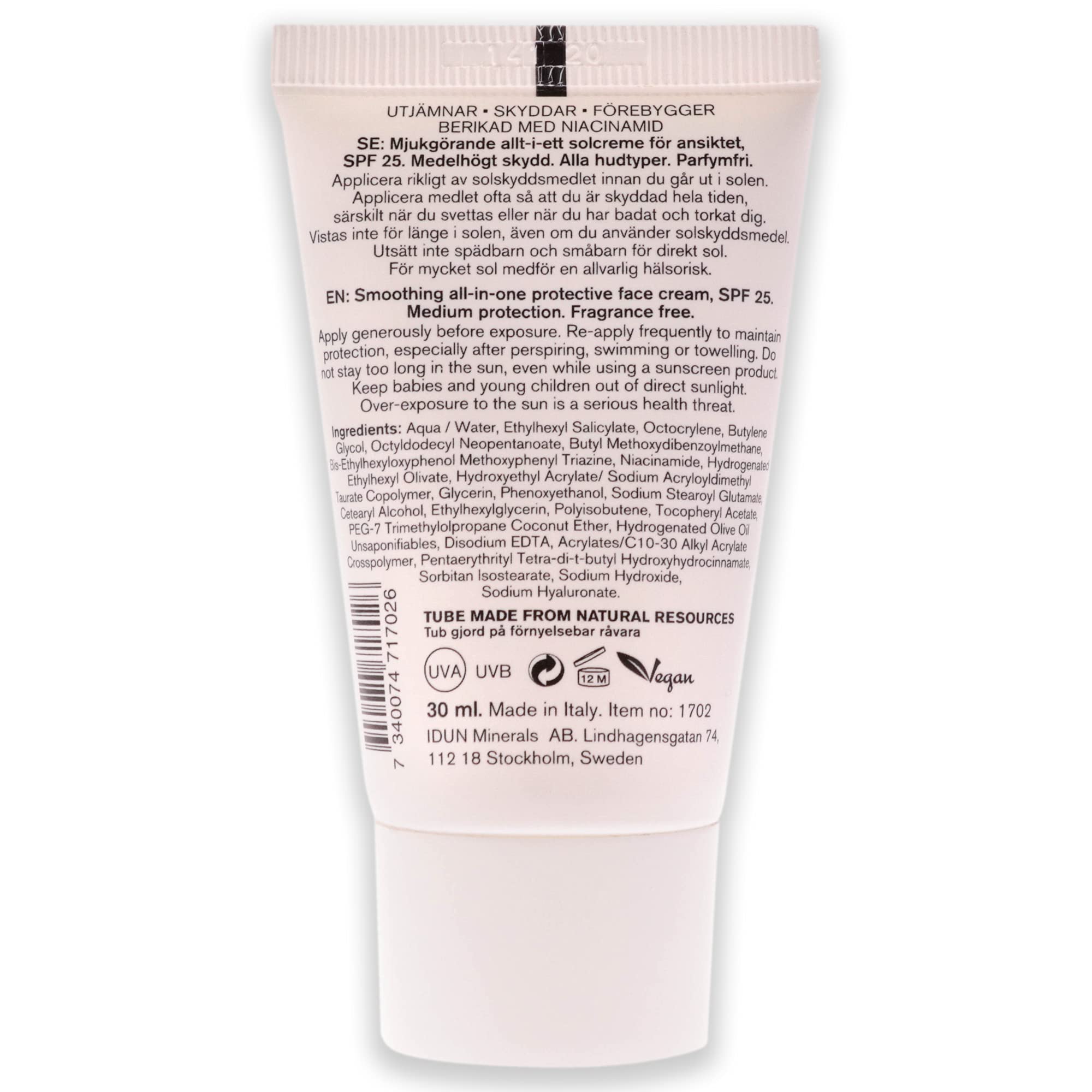 Idun Minerals Smoothing All-In-One Face Cream SPF 25 for Women 1 oz Cream - Image 2