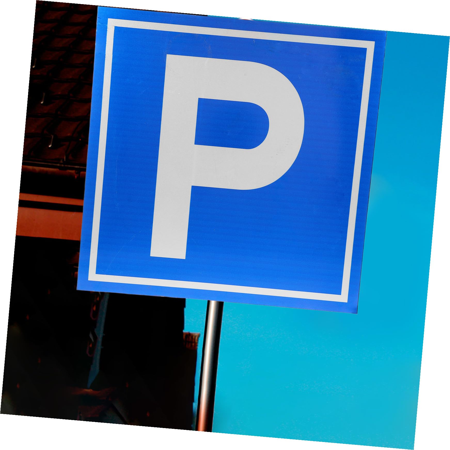 Cartello di Sicurezza Parcheggio P Simbolo in Lega di Alluminio Blu | Segnale Visibile, Resistenza All’usura, Installazione Rapida, Adatto a Vari Luoghi Segnaletica Chiara