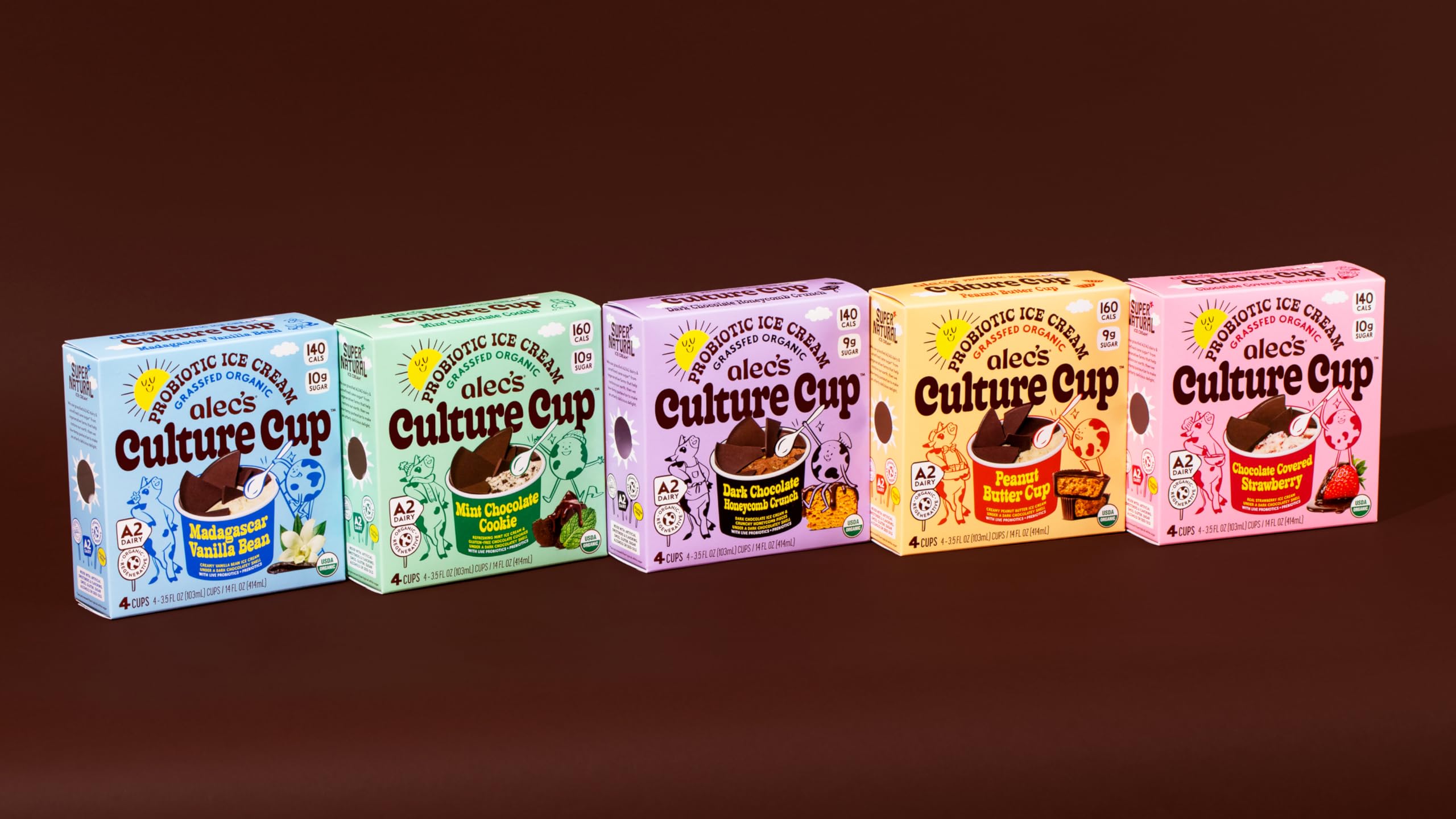 Alec's CULTURE CUP™ Probiotic A2 Dairy Organic Ice Cream