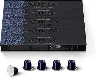 NESPRESSO ORIGINAL Kazaar, Dunkle Röstung, Kompatibel mit ORIGINAL Kaffeemaschinen, Kapsel Set aus 50 Kaffeekapseln