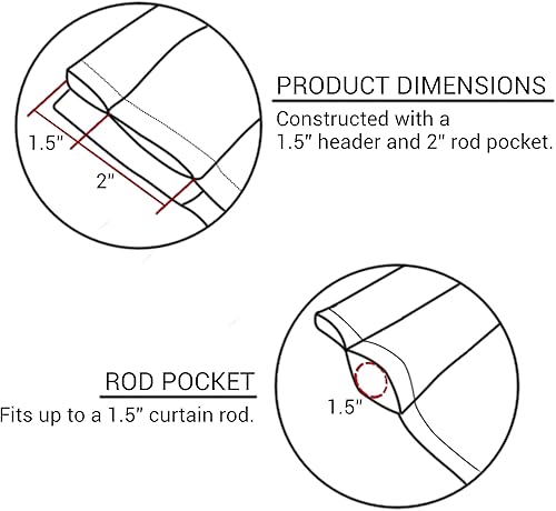 Miniatura 6 de Park Designs Cenefa negra con forro a cuadros de búfalo de 16 pulgadas de largo