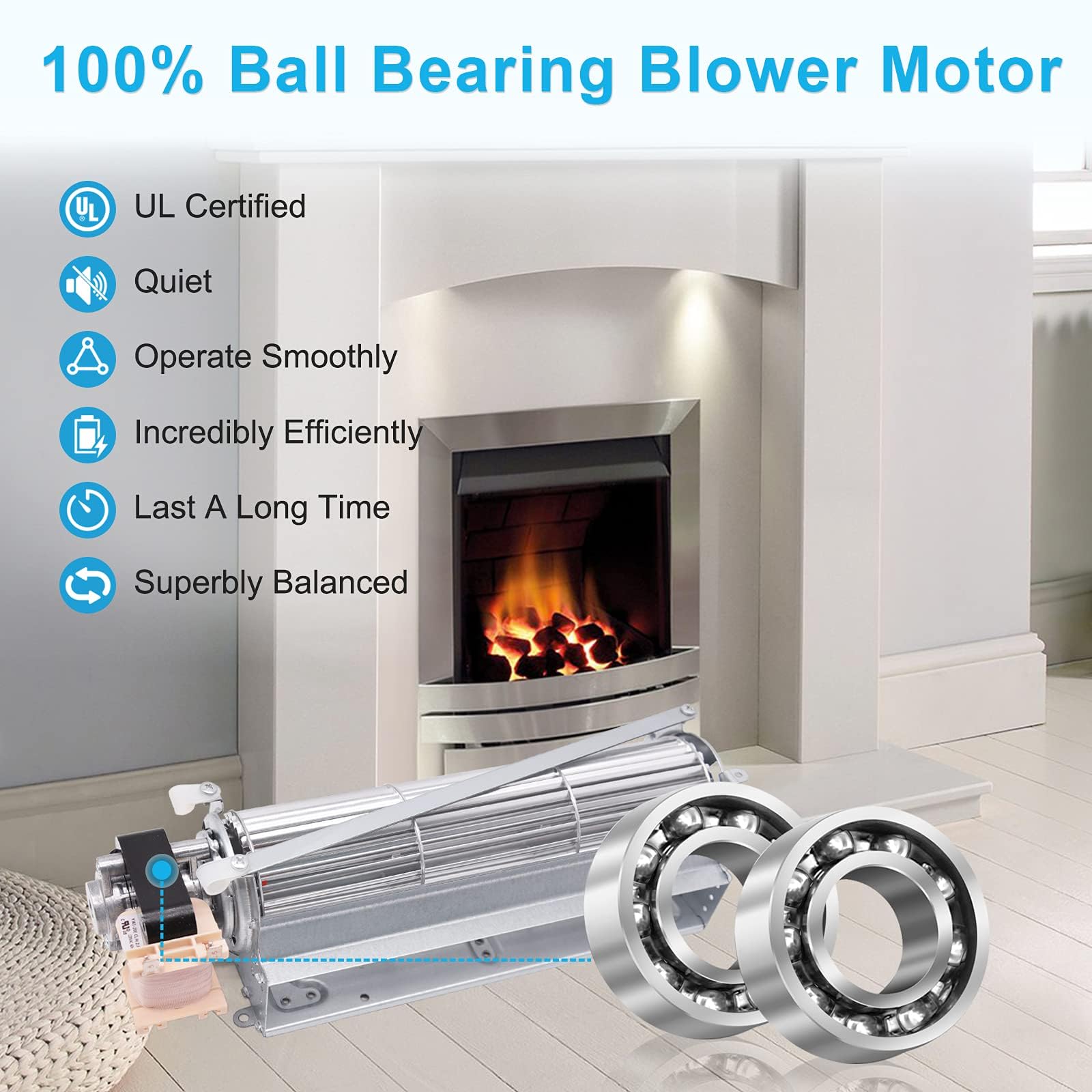 Snapklik.com : FBK-100, FBK-200, FBK-250 Replacement Fireplace Blower