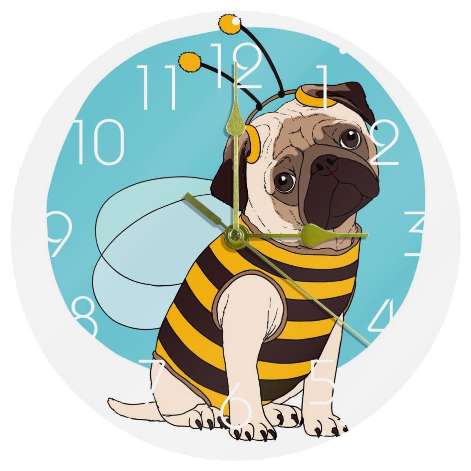 Horloge murale silencieuse en acrylique de 25,4 cm à piles pour toutes les pièces