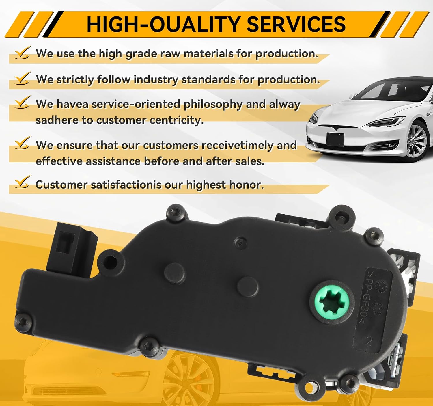 Tightening Actuator Tailgate Lock Motor Compatible with Tesla's Model S2012 2013 2014 2015 2016 2017 2018 2019 2020 2021, Replacement for 100354900D
