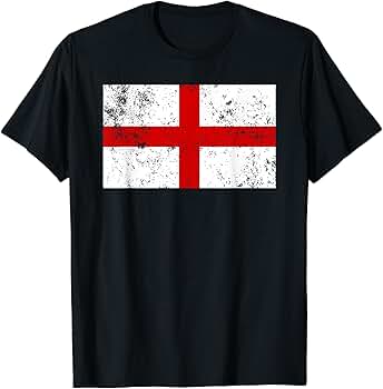 イングランド国旗 Tシャツ Amazon | イングランド国旗 聖ジョージの十字架 白地に赤 T