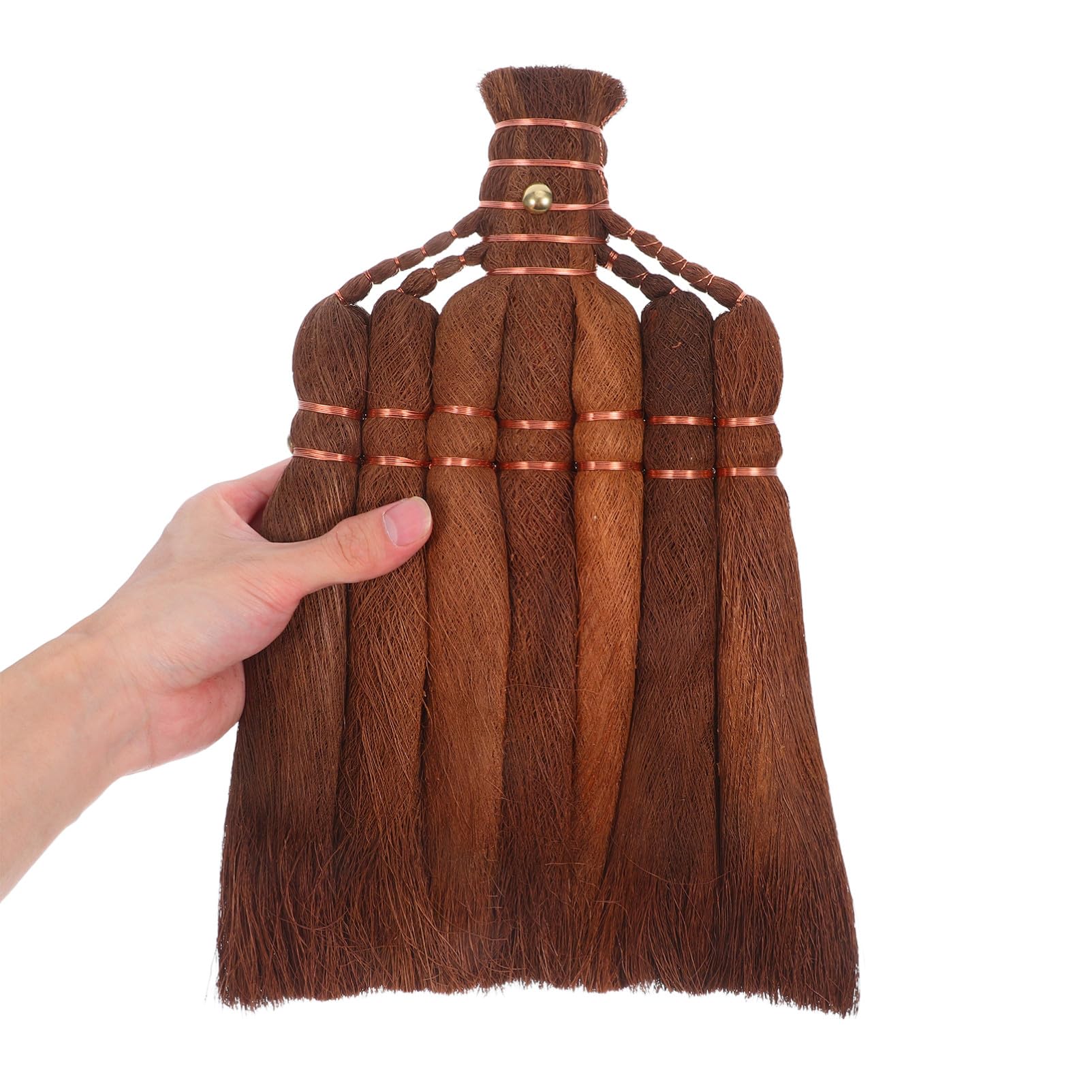 COLLBATH Cabezal de Escoba de Fibra de Palma Artesanal para Limpieza Exterior Resistente y Duradero Recambio para Escoba de Jardín y Patio para Barrer Superficies Duras