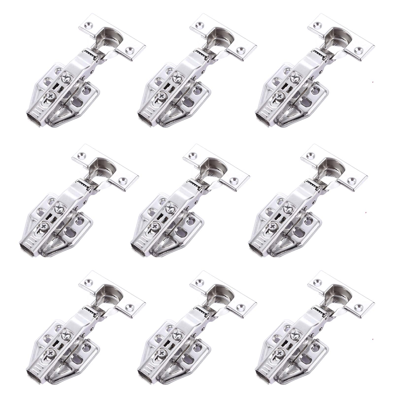 Kitchen Door Hinges, 32mm Hinge Repair Plate Mechanism Hydraulic Rustproof and Corrosion Resistant Concealed Folded Easy Installation Detachable,B(A)