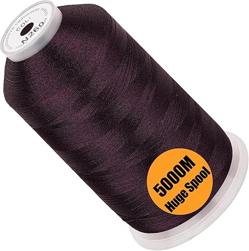 Miniatura 80 de New brothread - Bobina única de 5000 m de hilo de poliéster para máquina de bordar 40WT para máquinas comerciales y domésticas - Marigold