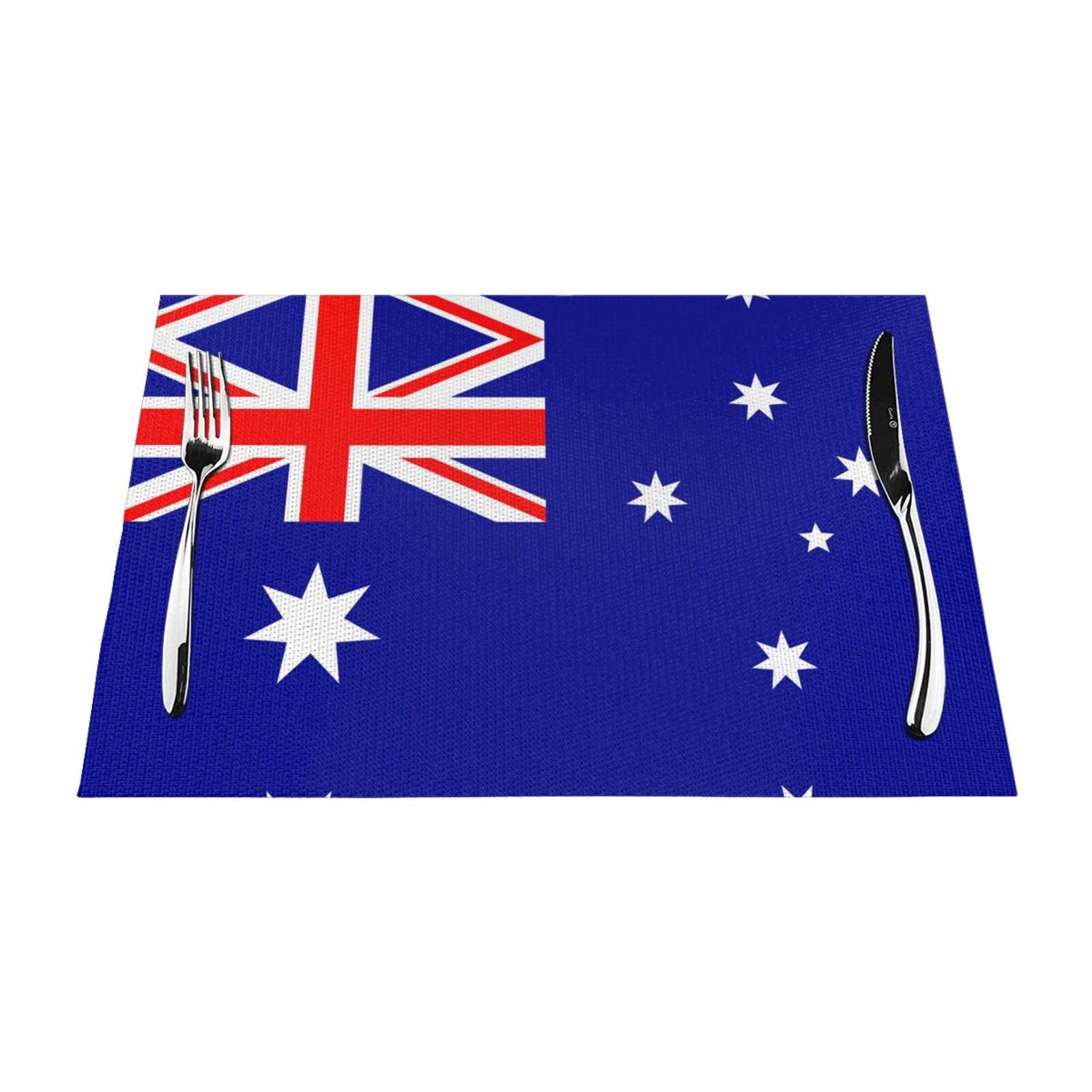 Sets de table drapeau australien pour repas de famille en lot