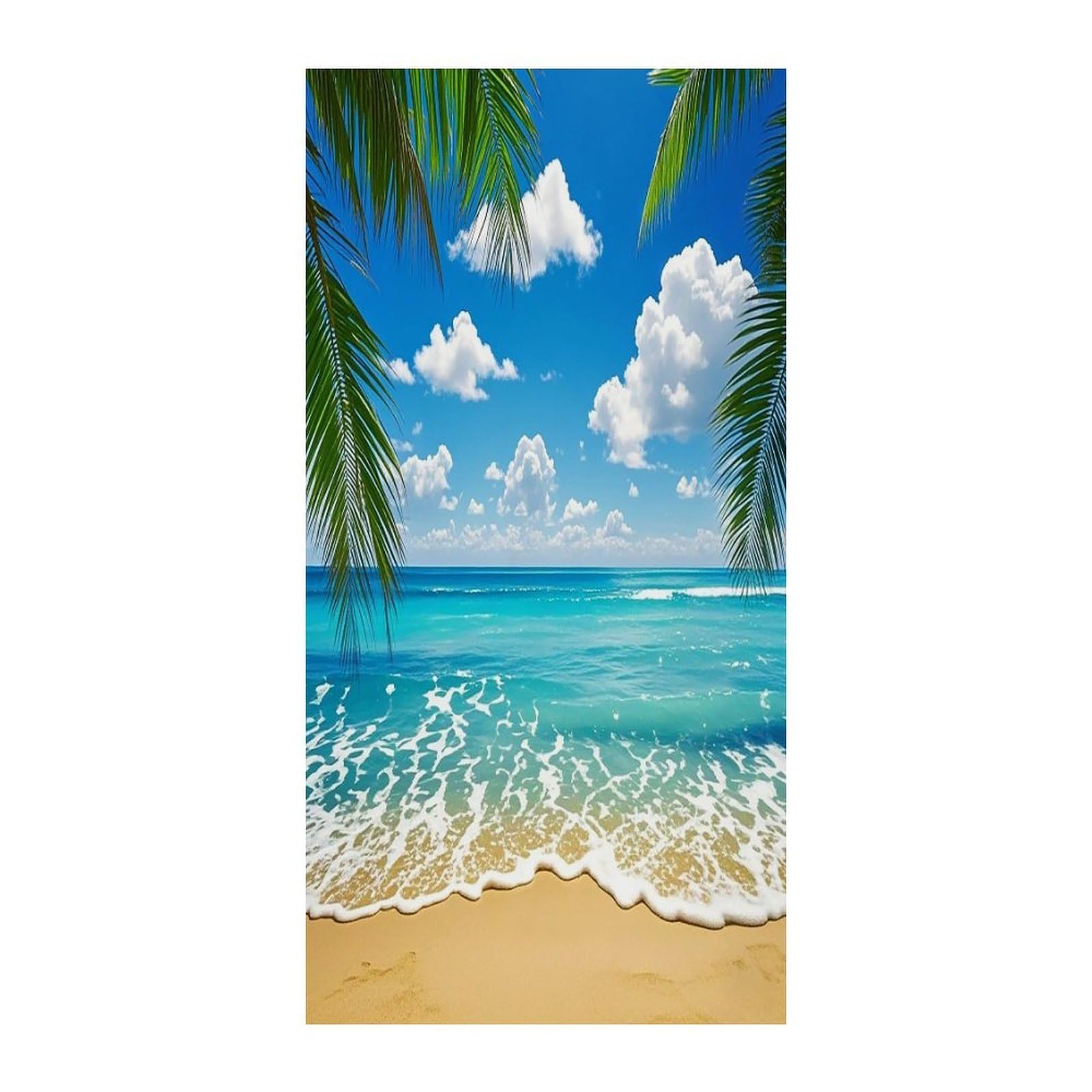 Cortina opaca hawaiana aisla el calor y da privacidad total en tu puerta
