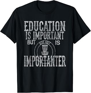 Never Underestimate an Old Man Disc Golf Distressed T-Shirt