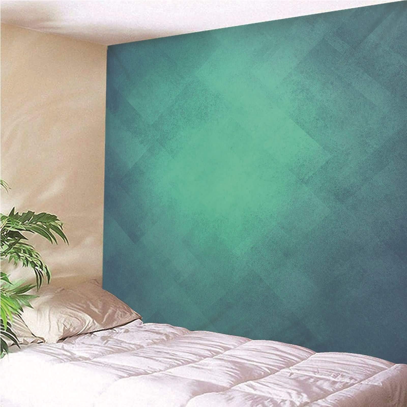 Tapiz de Tela para Pared 300x260CM,Color Sólido Tapiz Tela Pared Poliéster Verde
