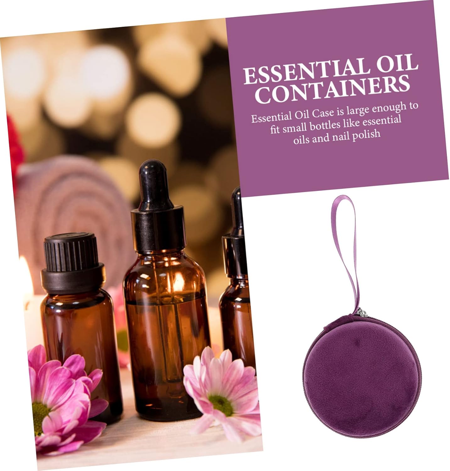 5pcs Holder Bag for Travel Compartment Case for Bottles Portable Storage for Organizing Nail Polish