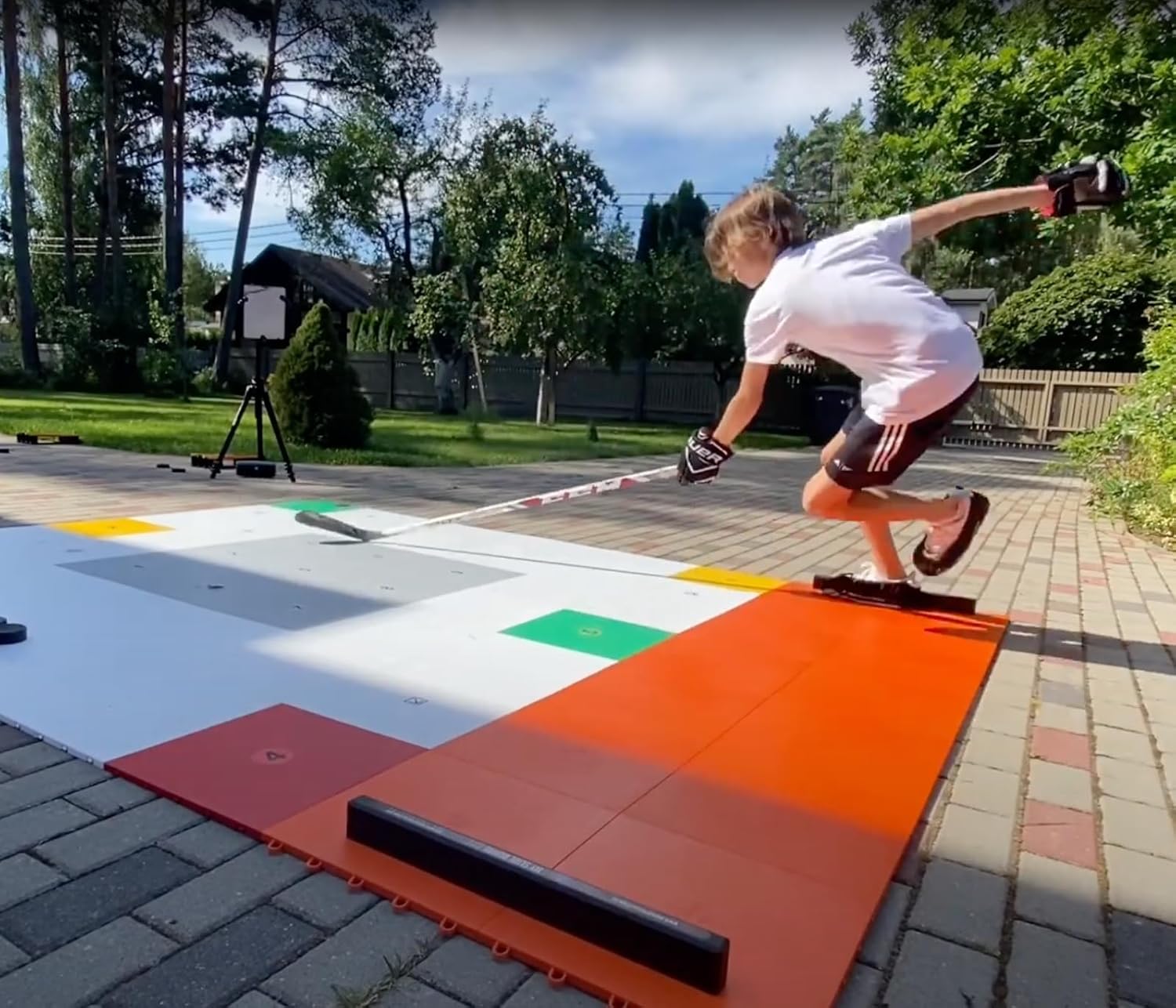 Hockey Revolution My Slide Board PRO - Premium Sliding Board for Hockey Training, Balance & Core Strength, Smooth Gliding Surface, Portable Exercise Board for Agility & Endurance