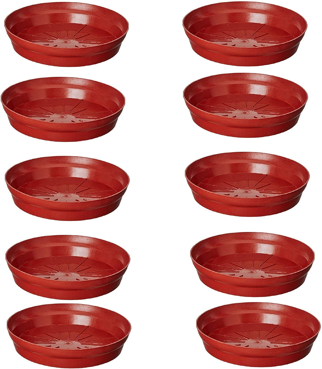 VINSHRA Plastic Bottom Tray for Planter, 10 Inch, Red, 10 Pieces (B07SR56ZLM) Amazon Price History, Amazon Price Tracker