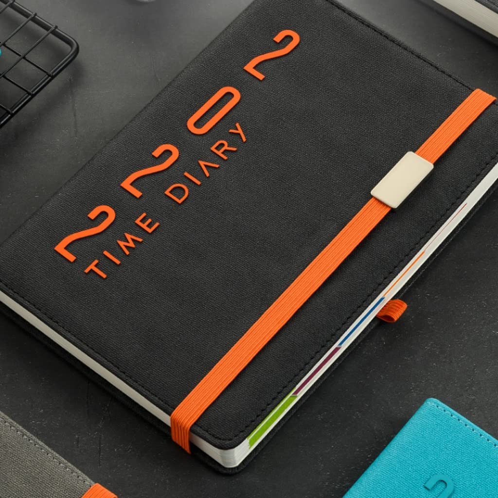 Agenda 2022 - Planner 2022 con spread settimanali e mensili, gennaio 2022 - dicembre 2022, 14 cm x 20 cm, rilegatura a doppio filo, linguette (colore: nero1)