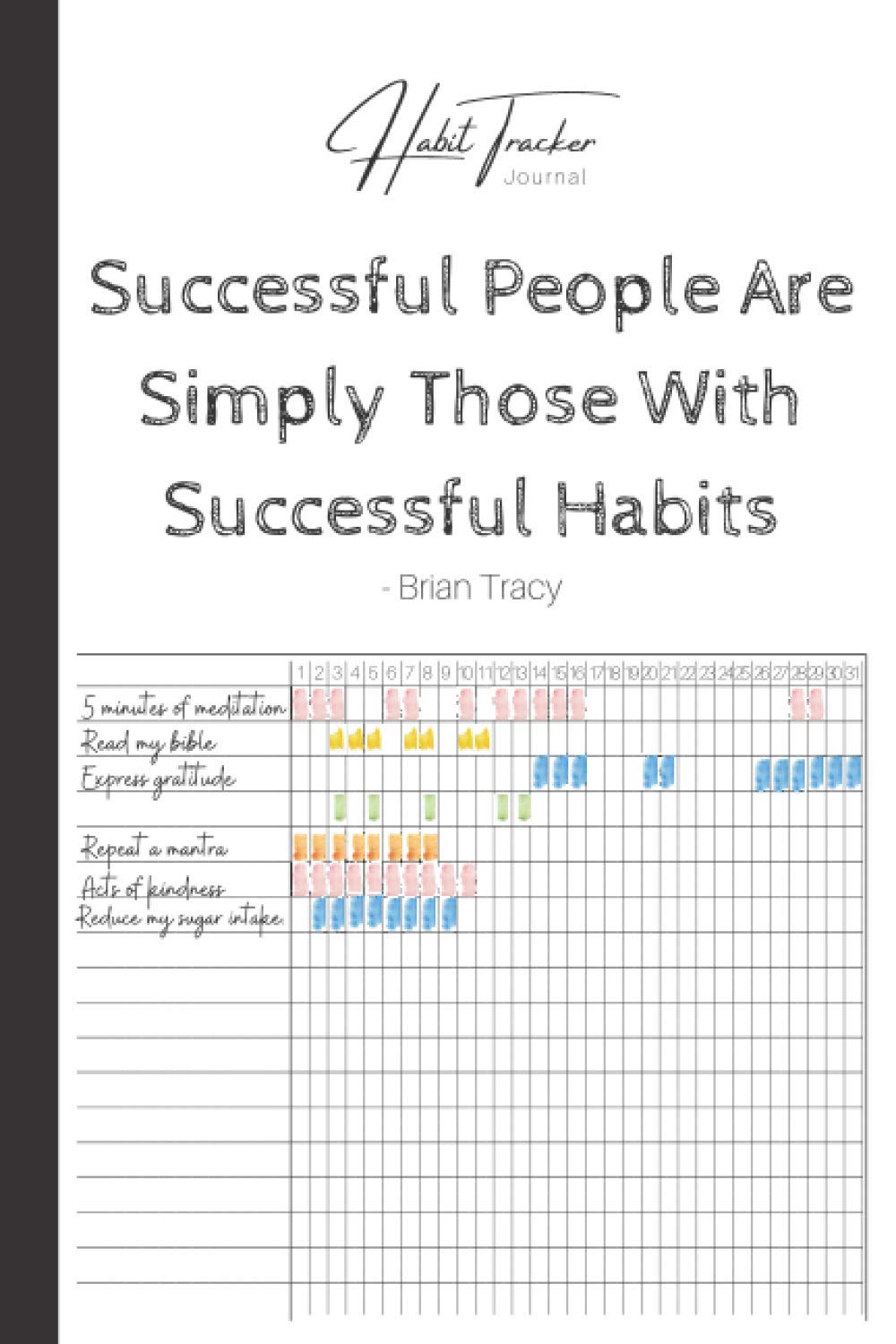 Habit Tracker Journal: A Simple Way To Measure And Track Your Habits With This 12 Month Habit Tracker Notebook Designed To Help You Improve Your Productivity