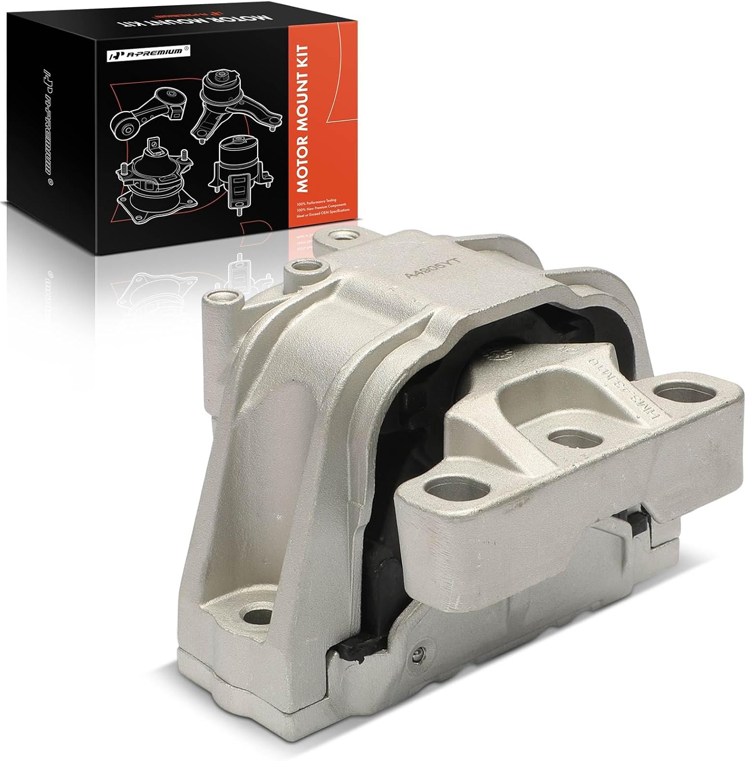 A-Premium Front Side Engine Motor Mount Compatible with Volkswagen Passat 2006-2010/2012-2018, Passat CC 2009-2010, CC 2009-2017, Eos 2007-2008, R32 2008 & Audi A3 Quattro 2006-2009, TT Quattro