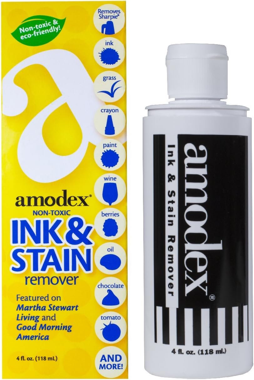 Amodex Ink & Stain Remover 4-oz bottle, 4 Packs