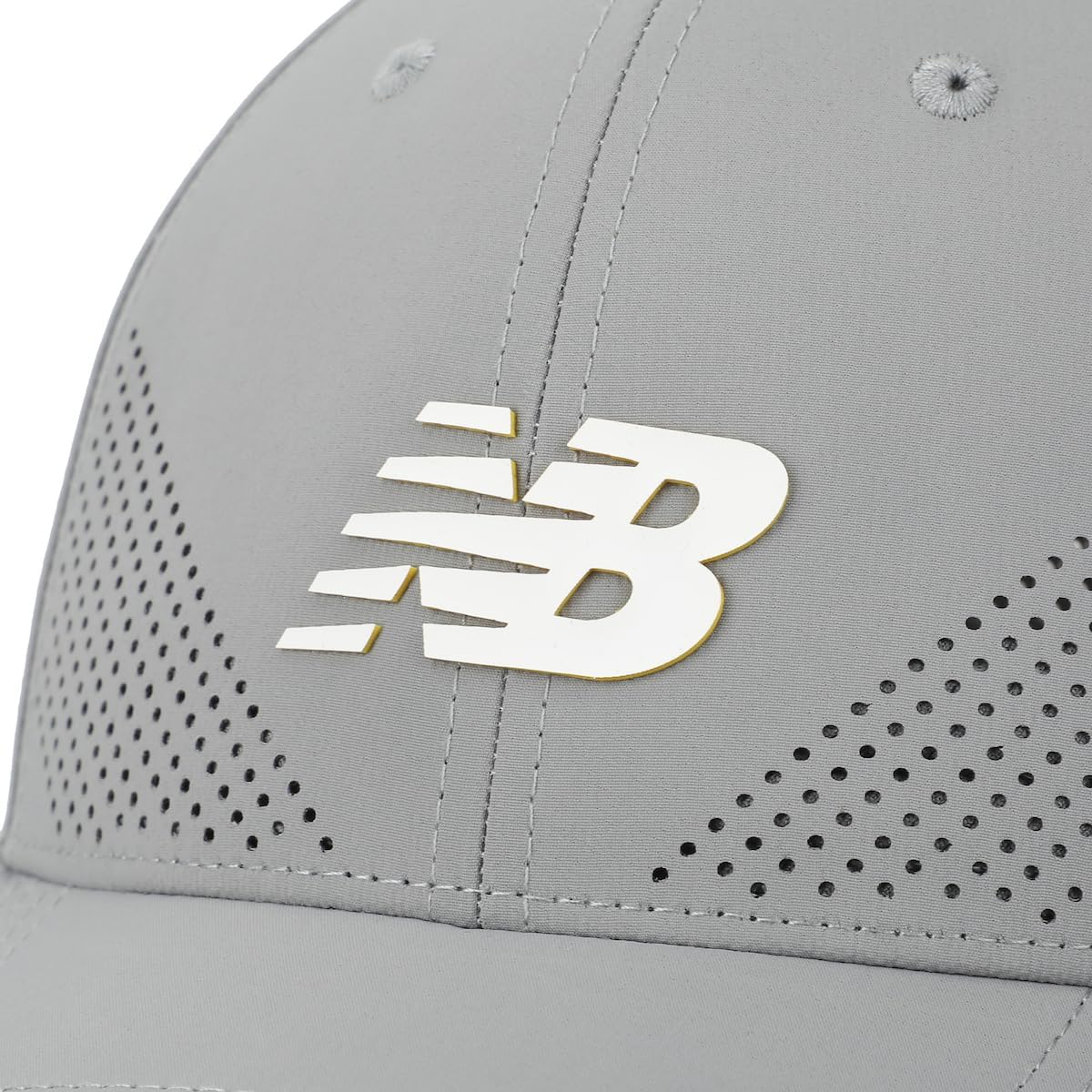 New Balance Adult Unisex 6 Panel Lightweight Adjustable Stretch Performance Workout Gym Running Mesh Hat - Image 5