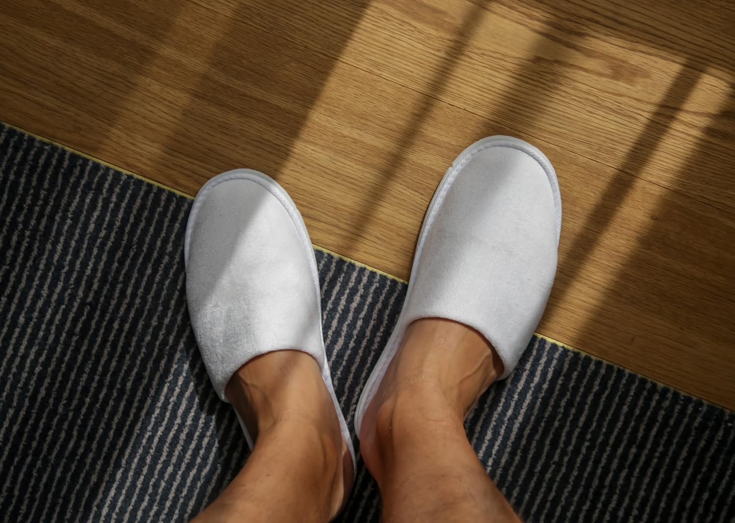 Pantofole Usa e Getta - Ciabatte Monouso per Hotel - Pantofole da spugna, Pantofole Ospiti, Ciabatte donna e uomo - Taglia unica, Ciabatte Sposa Bianco