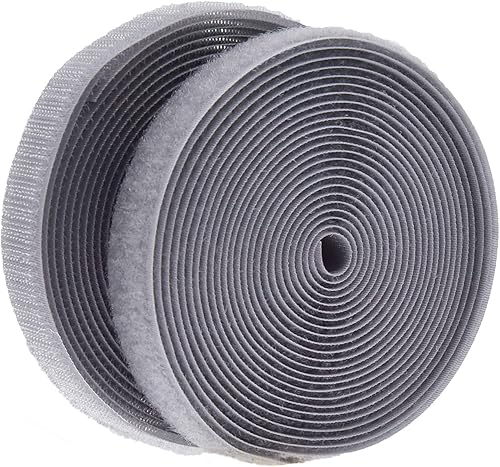 IHKFILAN Cinta de velcro para coser de 5 yardas, cinta de tela de nailon con no adhesivo para manualidades, cinta entrelazada (34 pulgadas de ancho,