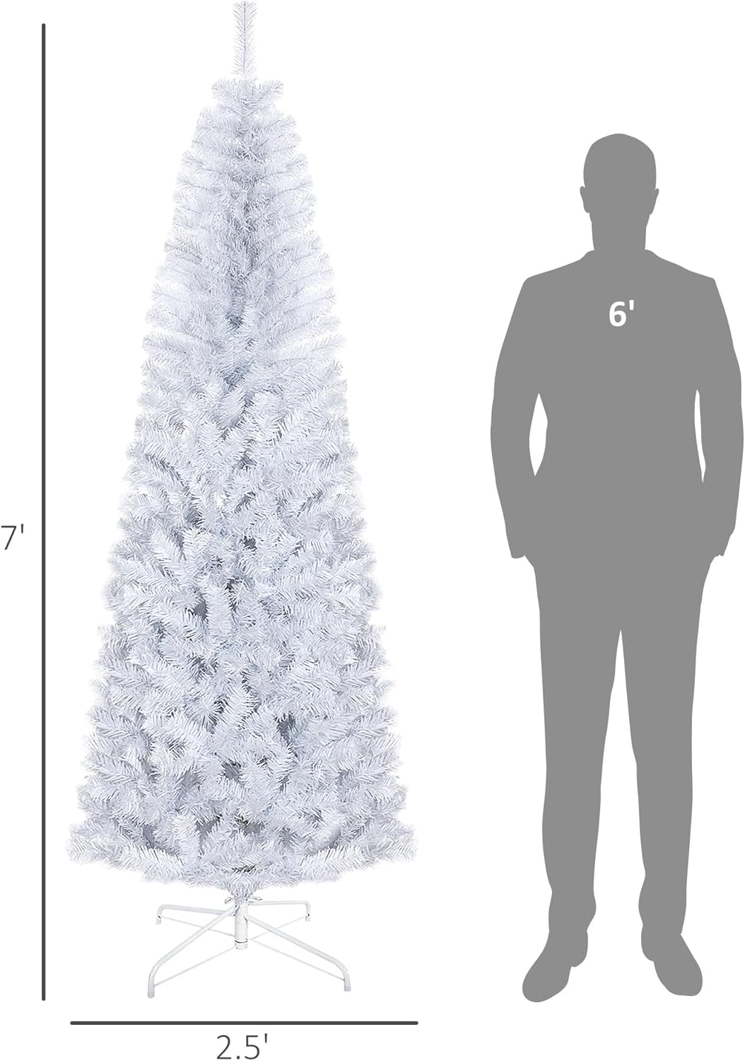 Artificial Christmas Tree with Realistic Branches for Indoor Holiday Decor