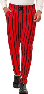 Amazon.com: red striped pants - Men's 
