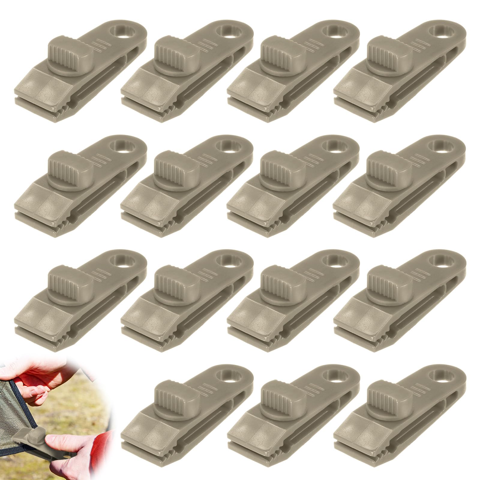 Pinces de verrouillage robustes pour bâche de camping et housse de bateau