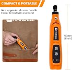 HARDELL Mini Cordless Rotary Tool 3.7V, 5-Speed Rotary Tool Kit with 43 Accessories,Type-C Charging Power for Engraving, Sanding, Polishing, Drilling, Grinding, Small DIY Crafts (Orange-Black)