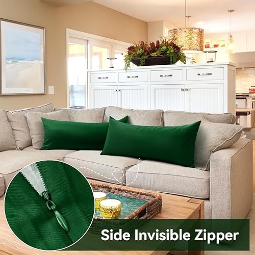 Vista 351 de Thmyo Paquete de 2 fundas de almohada cuadradas decorativas de algodón, fundas de almohada de sublimación en blanco, fundas de cojín blancas