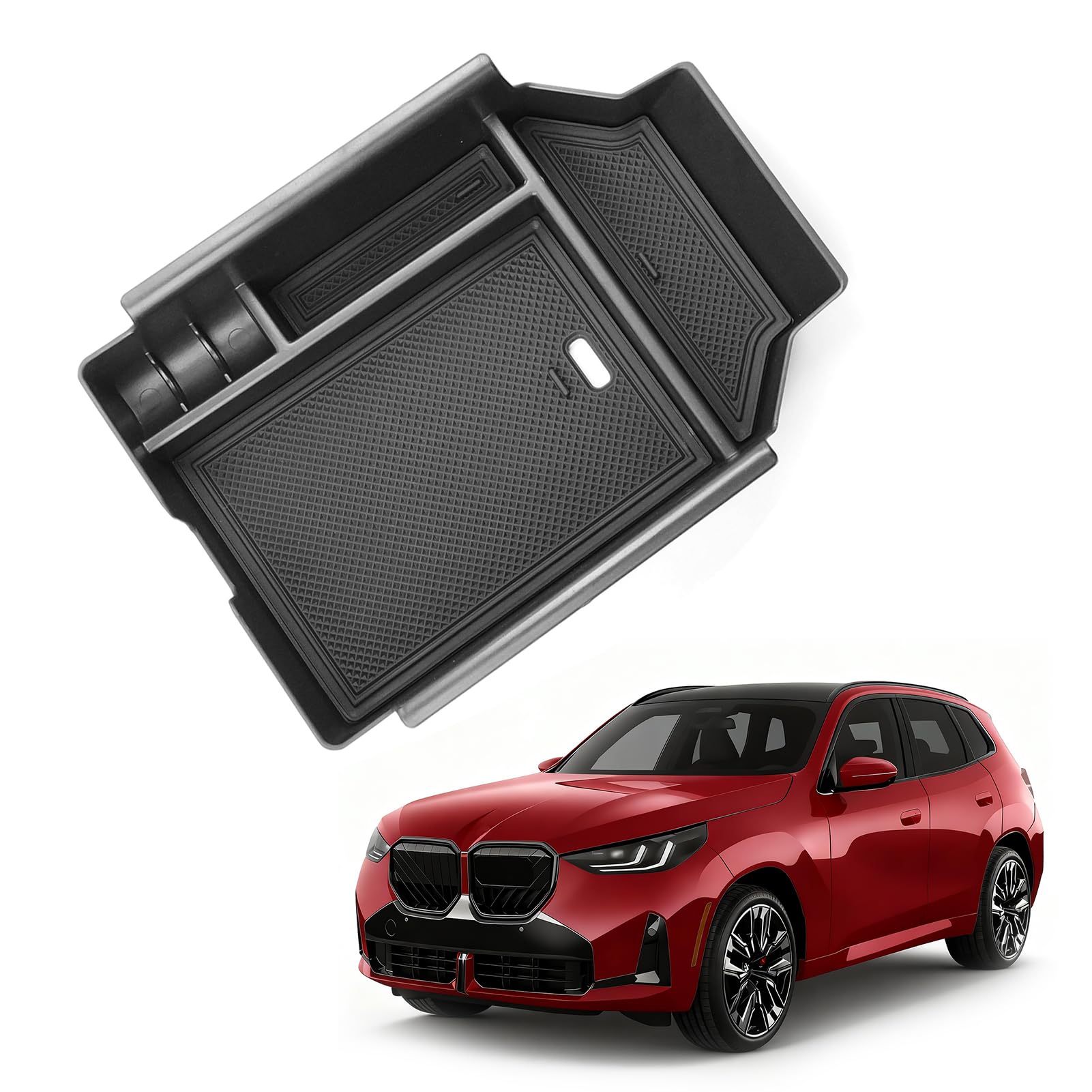TTCR-II Compatibile con Console Centrale Scatola Portaoggetti BMW X3 G45 | Braccioli Scatola Portaoggetti X3 G45 2025 2026 Plug-in Hybrid XDrive Console Bracciolo Organizzatore Accessori Interni BMW