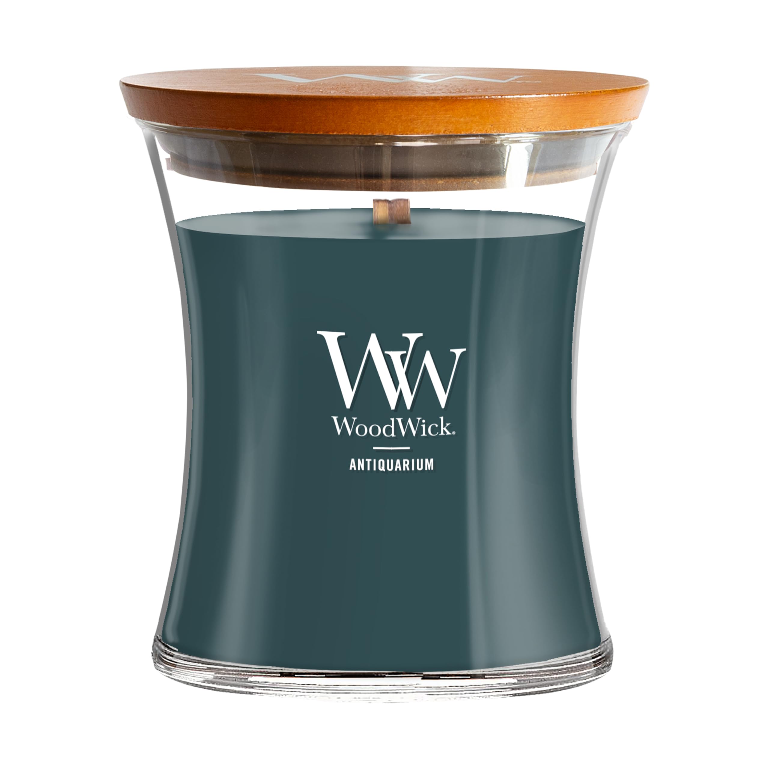 WoodWick Antiquarium Scented Medium Hourglass Candle, Crackles as it Burns, Great for Gifting, 9.7oz