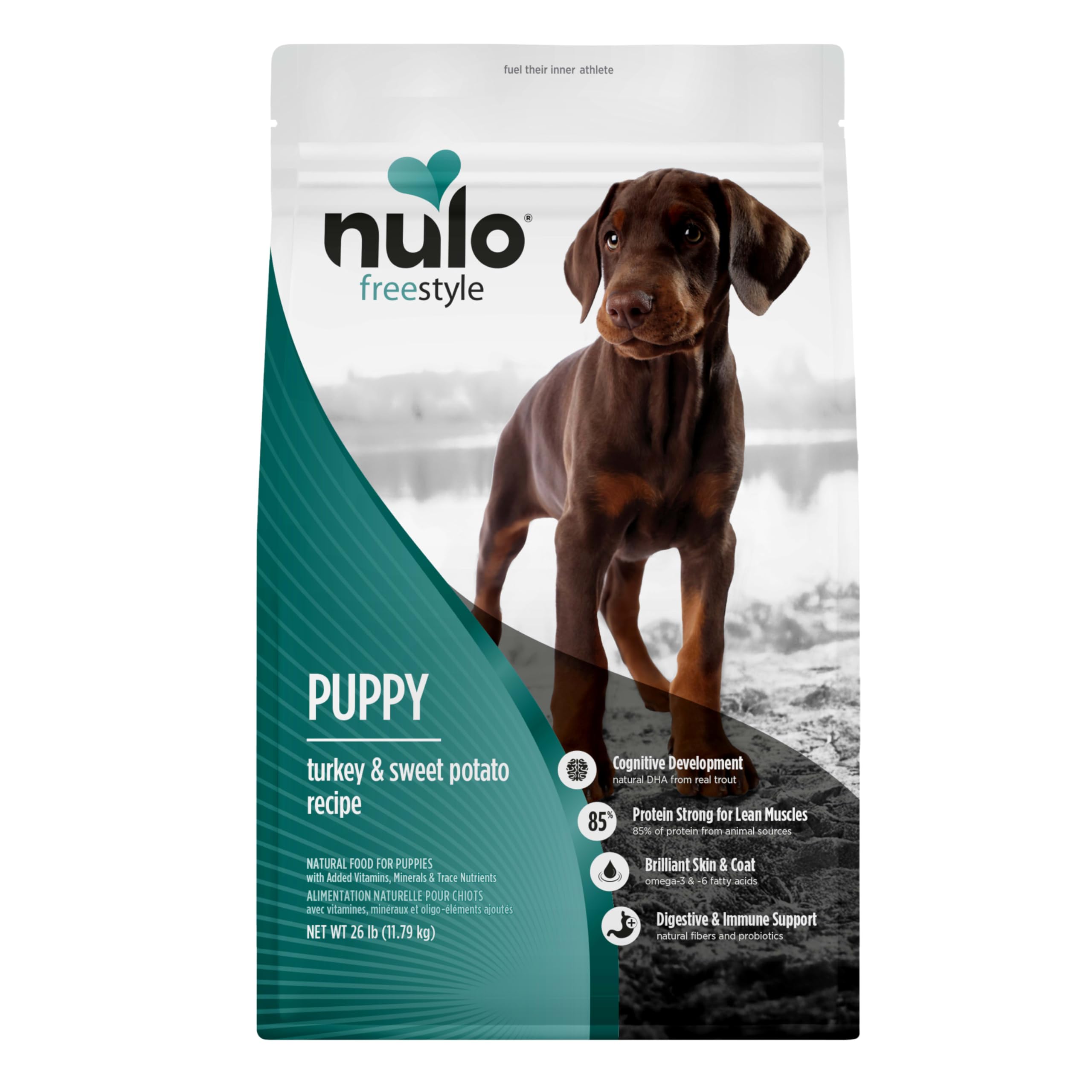 Nulo Freestyle Turkey & Sweet Potato Puppy Food, 26 Pound Bag