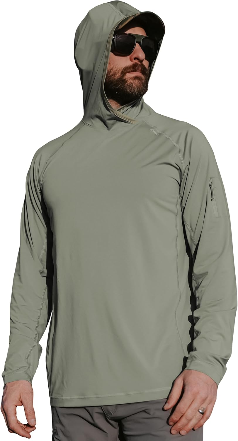 Vertx Men's Full Sun Hoody with Protection, Outdoor Performance Hoodie, Moisture-Wicking, Quick-Dry