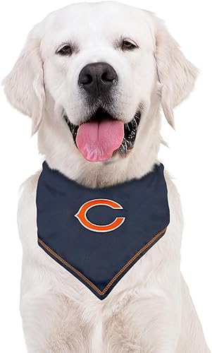 Miniatura 5 de Pets First NFL Chicago Bears TIE - Bandana grande y extra grande. Bufanda para perro y gato, para mascotas, bandana para fiesta del día del juego