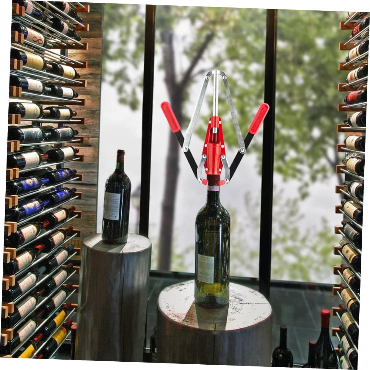 Zerodeko Manual Wine Bottle Corker Lever Wine Opener Corking Machine Household Corker