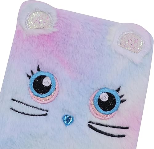 Miniatura 4 de ZGMYC Diario de alpaca colorido para niños, cuaderno de felpa mullida, planificador de escritura para suministros de oficina escolar, 160 páginas