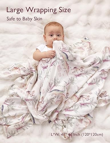 Miniatura 106 de Momcozy Mantas de muselina para bebés, niños y niñas, paquete de 4 mantas transpirables y agradables a la piel, esenciales para bebés, registro
