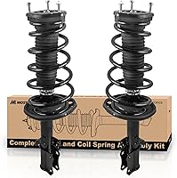 Vista 31 de MOSTPLUS Juego de amortiguador y resorte de puntal delantero compatible para Toyota Avalon 2012-2017 172941/172940, resorte helicoidal, 2 piezas