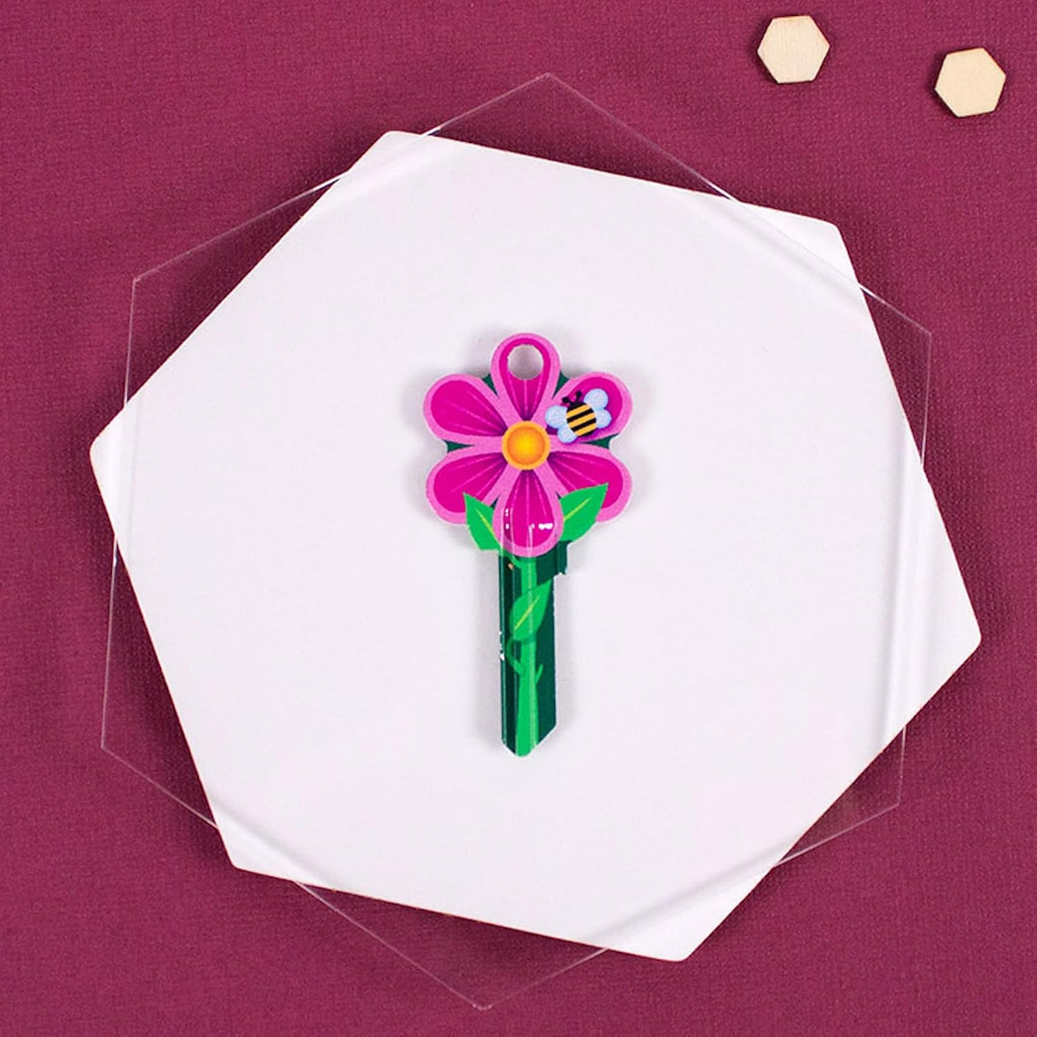 Lucky Line Key Shapes, Flower, House Key Blank SC1, 1 Key (B106S) image 3